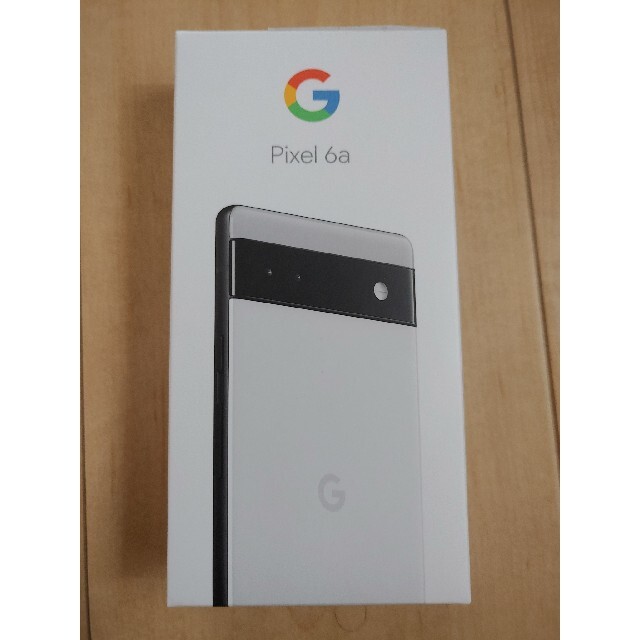 Google Pixel(グーグルピクセル)の新品 白 未使用 Google Pixel 6a Chalk 128 GB au スマホ/家電/カメラのスマートフォン/携帯電話(スマートフォン本体)の商品写真