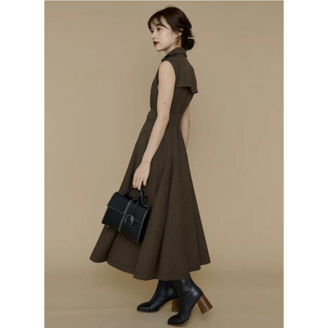 L'or Sleeveless Coat Dress ロル 【10cm丈詰め済】