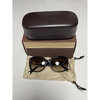 ルイヴィトン(LOUIS VUITTON)のルイヴィトン　サングラス　美品　ブラウンラメ　ラインストーン　箱　Z0456E(サングラス/メガネ)