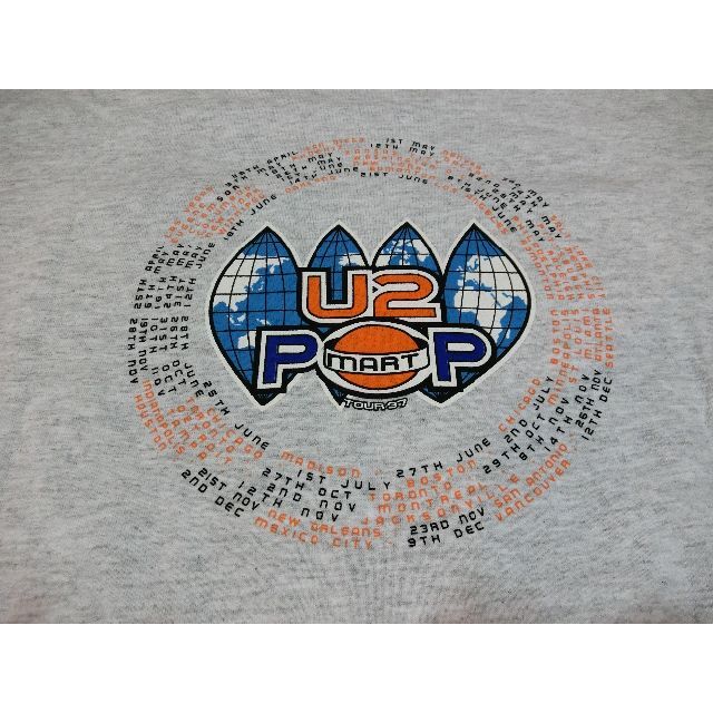 U2　POP　MART　ツアー　Tシャツ　Lサイズ メンズのトップス(Tシャツ/カットソー(半袖/袖なし))の商品写真