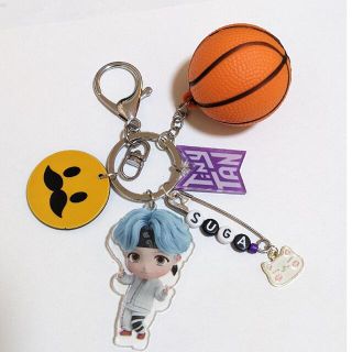 ボウダンショウネンダン(防弾少年団(BTS))の💜BTS  ジャラジャラ キーホルダー/SUGA💜バンタン ユンギ シュガ(キーホルダー)