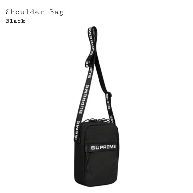 Supreme shoulder Bag Black 黒 22AW 22FW