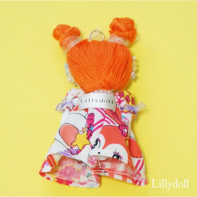 Lilly doll ドールチャーム　Orange cotton❤️ ハンドメイドのぬいぐるみ/人形(人形)の商品写真