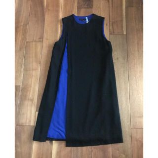 アレキサンダーワン(Alexander Wang)のALEXANDER WANGアレキサンダーワン★バイカラードレス 0サイズ(M)(ひざ丈ワンピース)