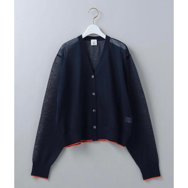 【新品未使用】6(ROKU)LINE COLOR CARDIGAN/カーディガン