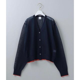 ロク(6 (ROKU))の【新品未使用】6(ROKU)LINE COLOR CARDIGAN/カーディガン(カーディガン)