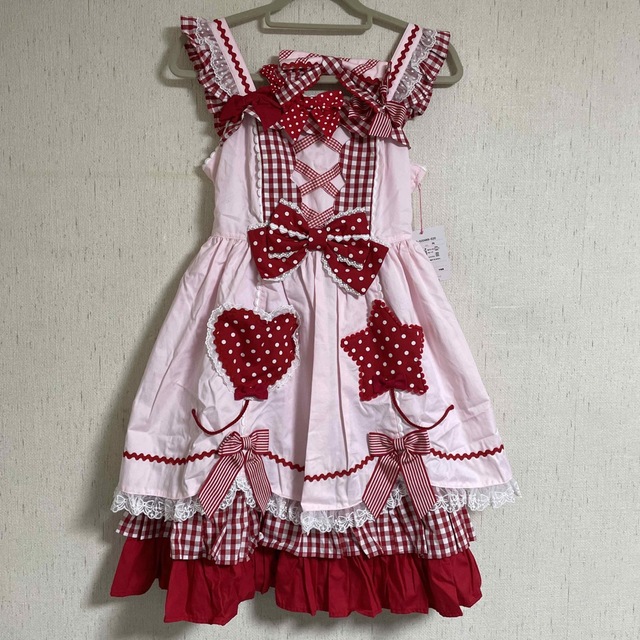 Angelic Pretty(アンジェリックプリティー)の夢見るFantastic balloon ピンク JSK KC レディースのワンピース(ひざ丈ワンピース)の商品写真