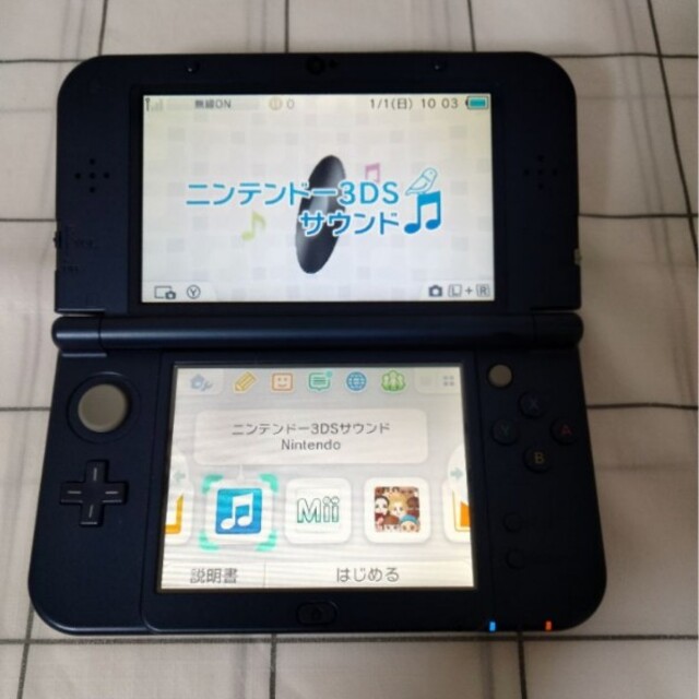 new3DS LL メタリックブルー　液晶美品 3