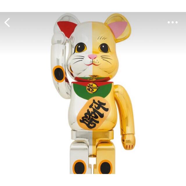 BE@RBRICK 招き猫 開運 銀 × 千万両 金 1000%