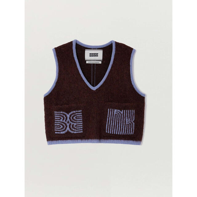 EENK QUITA V-neck Short Vest ニットベストブラウン | gellonautos.cl