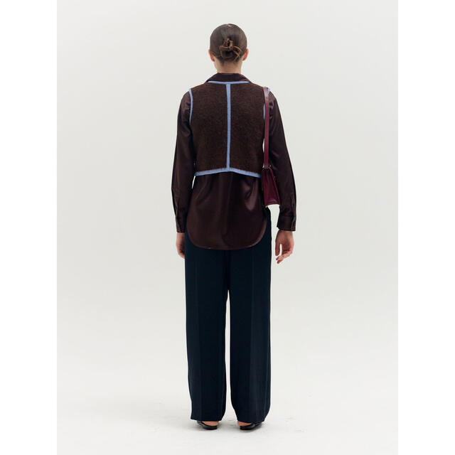 EENK QUITA V-neck Short Vest ニットベストブラウン | gellonautos.cl