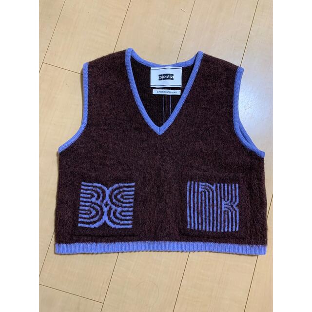 EENK QUITA V-neck Short Vest ニットベストブラウン | gellonautos.cl