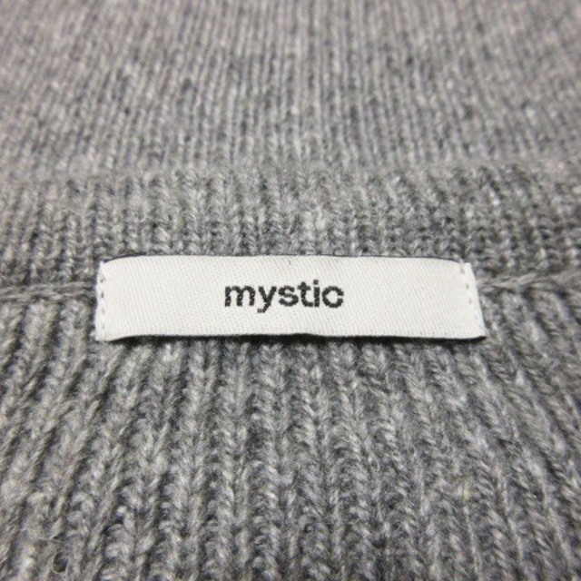 mystic(ミスティック)のミスティック ニット セーター 長袖 レースアップ ロールアップ F グレー レディースのトップス(ニット/セーター)の商品写真