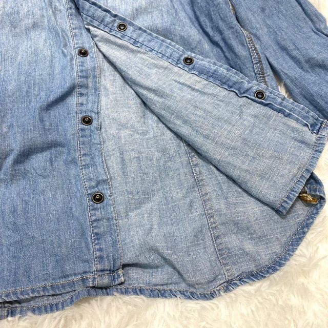 Back Number Back Number バックナンバー メンズ デニム風 シャツ L 長袖 青の通販 By ねこのおみせ バックナンバーならラクマ