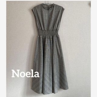 ノエラ(Noela)の美品☆Noela  チェックワンピース　フリーサイズ(ロングワンピース/マキシワンピース)