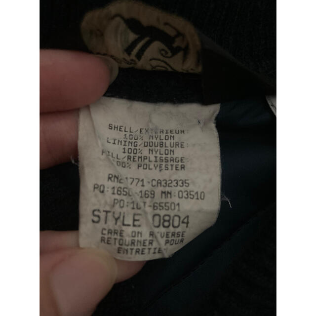 golden fleece ブルゾン　ネイビー　ナイロンジャケット　キルティング メンズのジャケット/アウター(ブルゾン)の商品写真