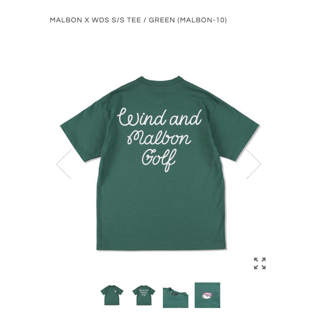 【未使用】MALBON GOLF WIND&SEA コラボスTシャツ