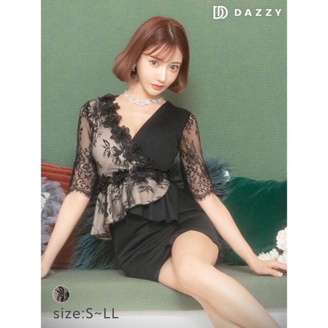 dazzy store(デイジーストア)のdazzy キャバドレス 黒 Sサイズ レディースのフォーマル/ドレス(ナイトドレス)の商品写真