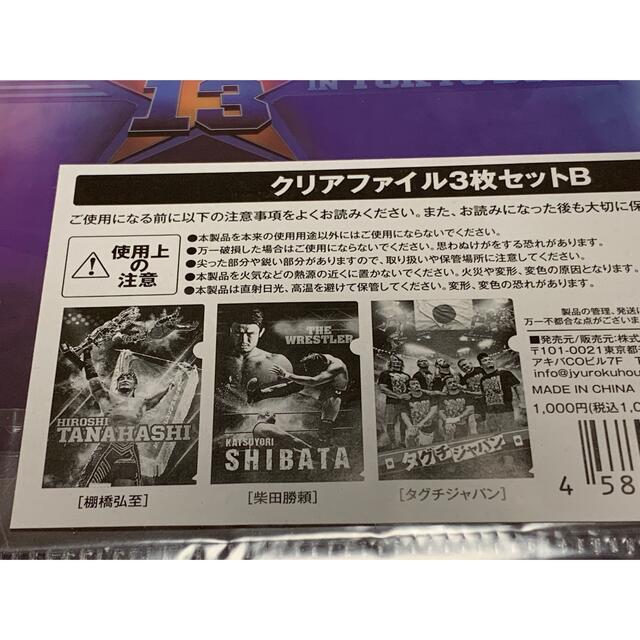 新日本プロレス　クリアファイルセット スポーツ/アウトドアのスポーツ/アウトドア その他(格闘技/プロレス)の商品写真