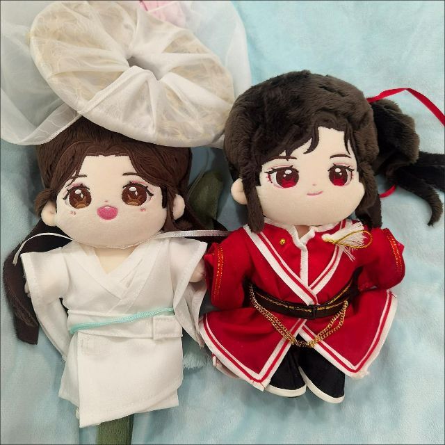 2個本体+服 天官賜福 20cm ぬいぐるみ 謝憐 花城 着せ替え人形服