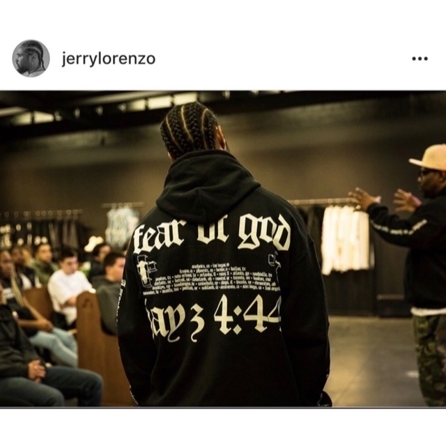 fear of god  jayz フーディー Lサイズ