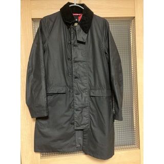 ほぼ未使用　Barbour バブアー キルティングロングコート ネイビー