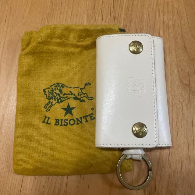 IL BISONTE(イルビゾンテ)のイルビゾンテ キーケース 6連 ホワイト アイボリー レディースのファッション小物(キーケース)の商品写真