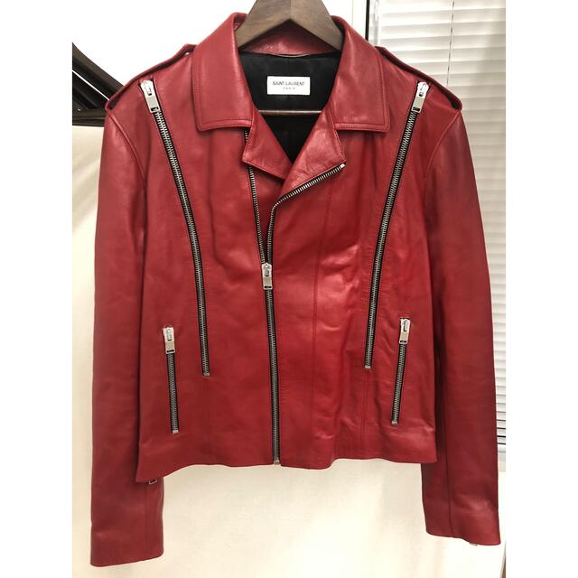 新品同様】SAINT LAURENT サンローラン ライダースジャケット 上品な