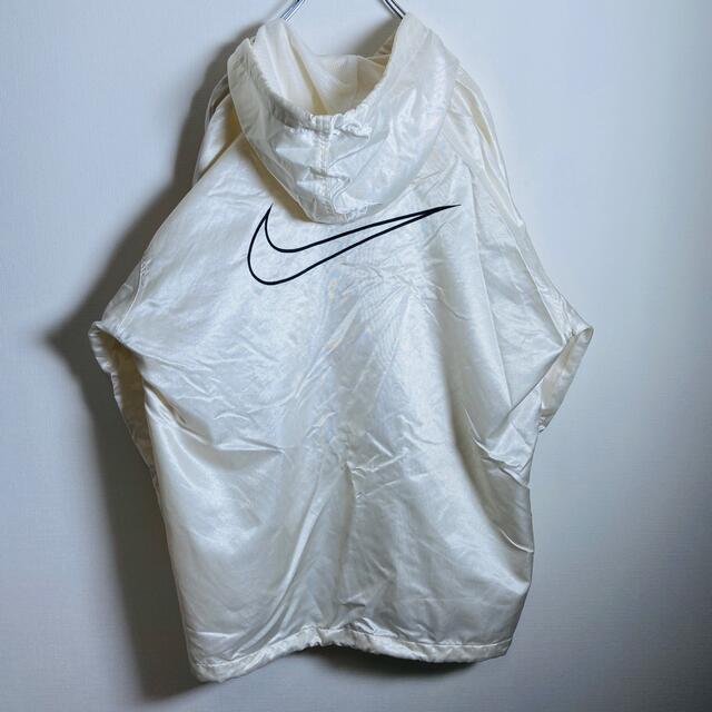 90s NIKE アノラック シルバータグ ナイキ ホワイト XL ハーフジップ