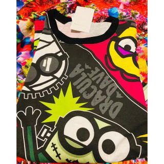 ミニオン(ミニオン)のユニバ USJ  ハロウィン　プリント　半袖Tシャツ　ミニオン　M. 新品　(Tシャツ/カットソー(半袖/袖なし))