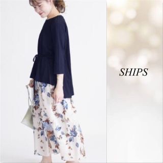 シップス(SHIPS)の【SHIPSシップス】フロントリボン七分袖カットソー(カットソー(長袖/七分))