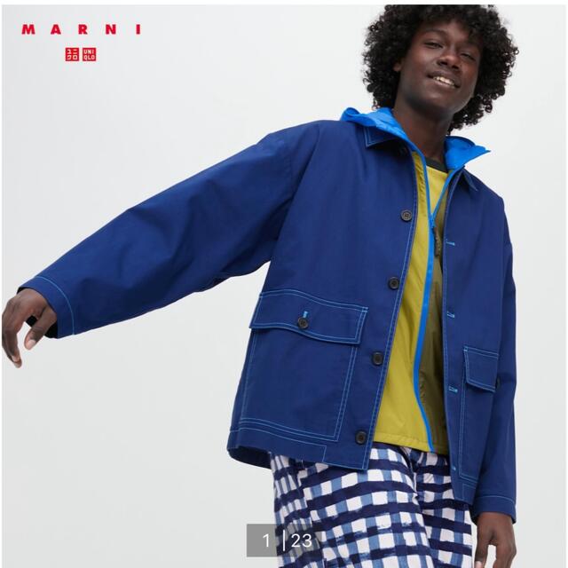 UNIQLO(ユニクロ)の【完売品】UNIQLO×MARNIオーバーサイズユーティリティジャケット メンズのジャケット/アウター(ブルゾン)の商品写真