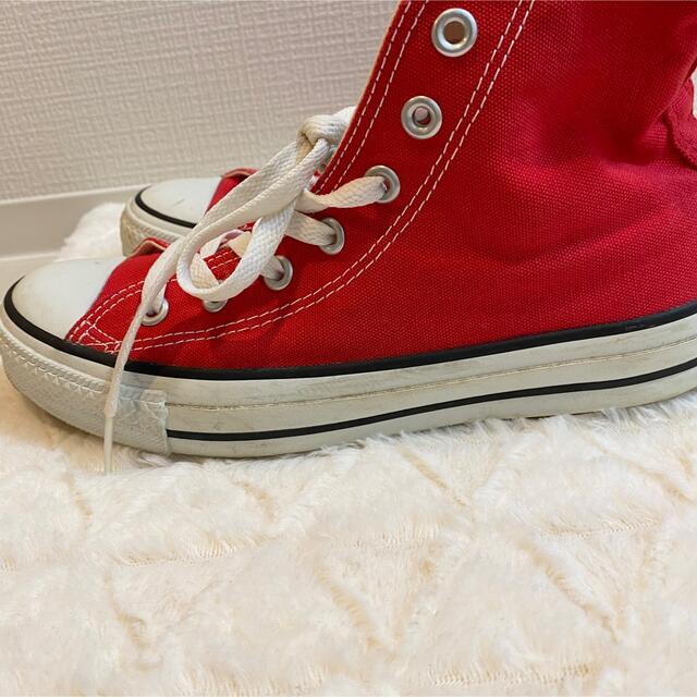 CONVERSE(コンバース)のコンバース オールスター ハイ レッド　24.5cm レディースの靴/シューズ(スニーカー)の商品写真