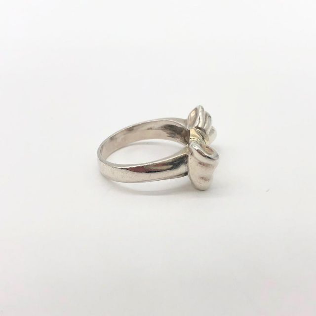 【美品】ティファニー リング リボン 925×750 ゴールド×シルバー