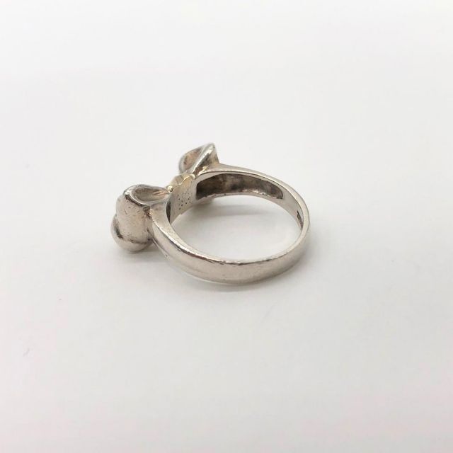 【美品】ティファニー リング リボン 925×750 ゴールド×シルバー