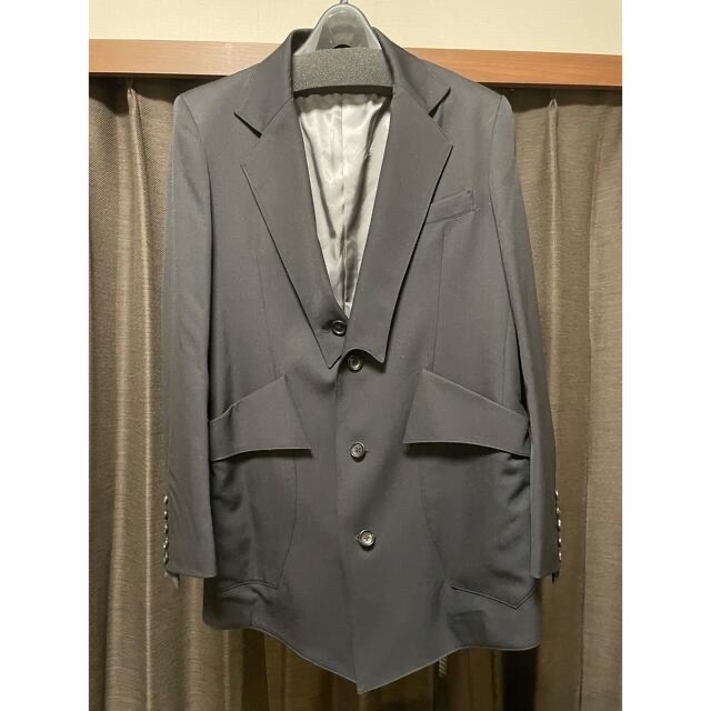 直売純正品 sulvam ウールギャバ セミロングジャケット テーラード