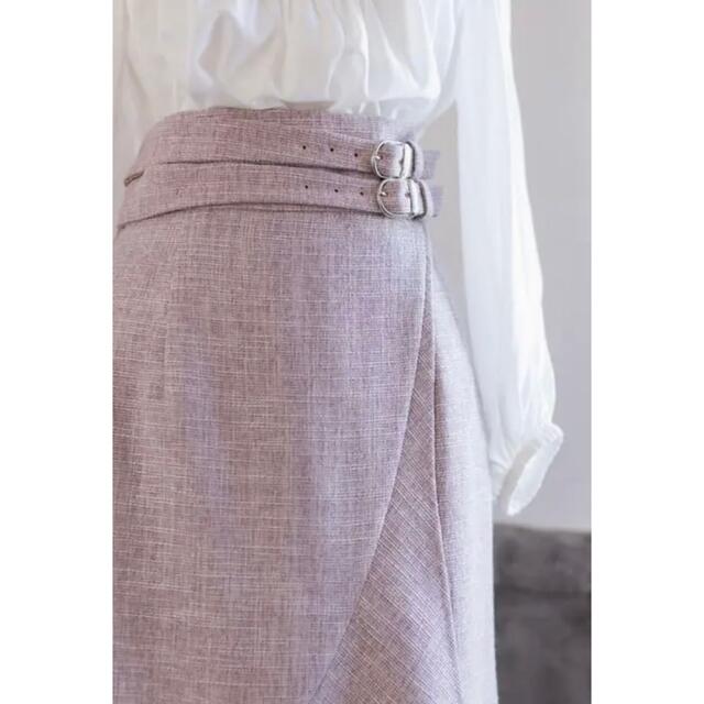 【新品未使用】Double Belted Tweed Wrap Skirt Double Belted Tweed Wrap Skirt ♡
