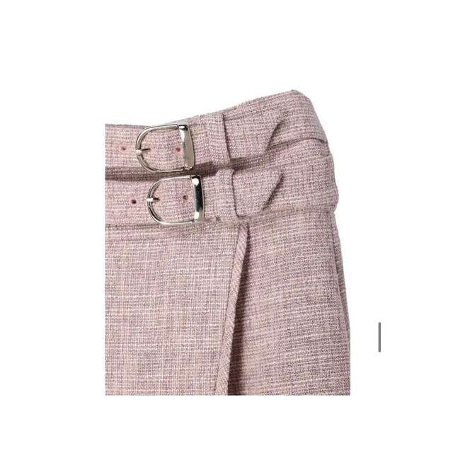 Double Belted Tweed Wrap Skirt ♡