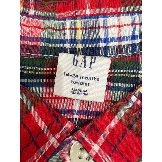 babyGAP(ベビーギャップ)のbabyGAP 90cm 長袖シャツ カーディガン 3点セット キッズ/ベビー/マタニティのキッズ服女の子用(90cm~)(カーディガン)の商品写真