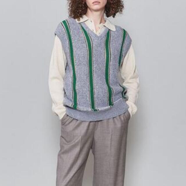 PILE STRIPE VEST 1