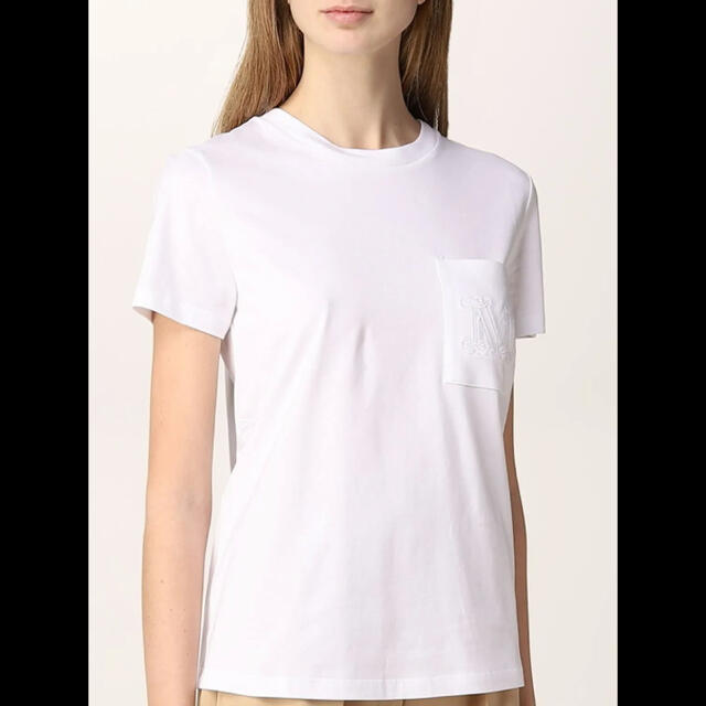 Max Mara ロゴ付きコットンTシャツ - Tシャツ(半袖/袖なし)