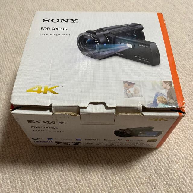 SONY(ソニー)のSONY FDR-AXP35 4K スマホ/家電/カメラのカメラ(ビデオカメラ)の商品写真