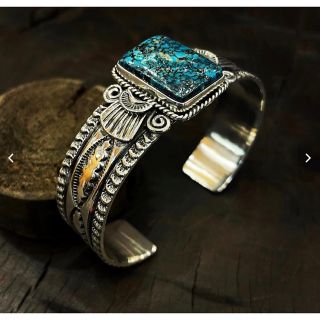 インディアンジュエリー(INDIAN JEWELRY)のインディアンジュエリー　激レアハイグレードキングマン(バングル/リストバンド)