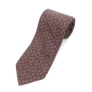 タイユアタイ(TIE YOUR TIE)の【中古】タイユアタイ TIE YOUR TIE 小紋 3つ折り シルク ネクタイ【メンズ】(ネクタイ)