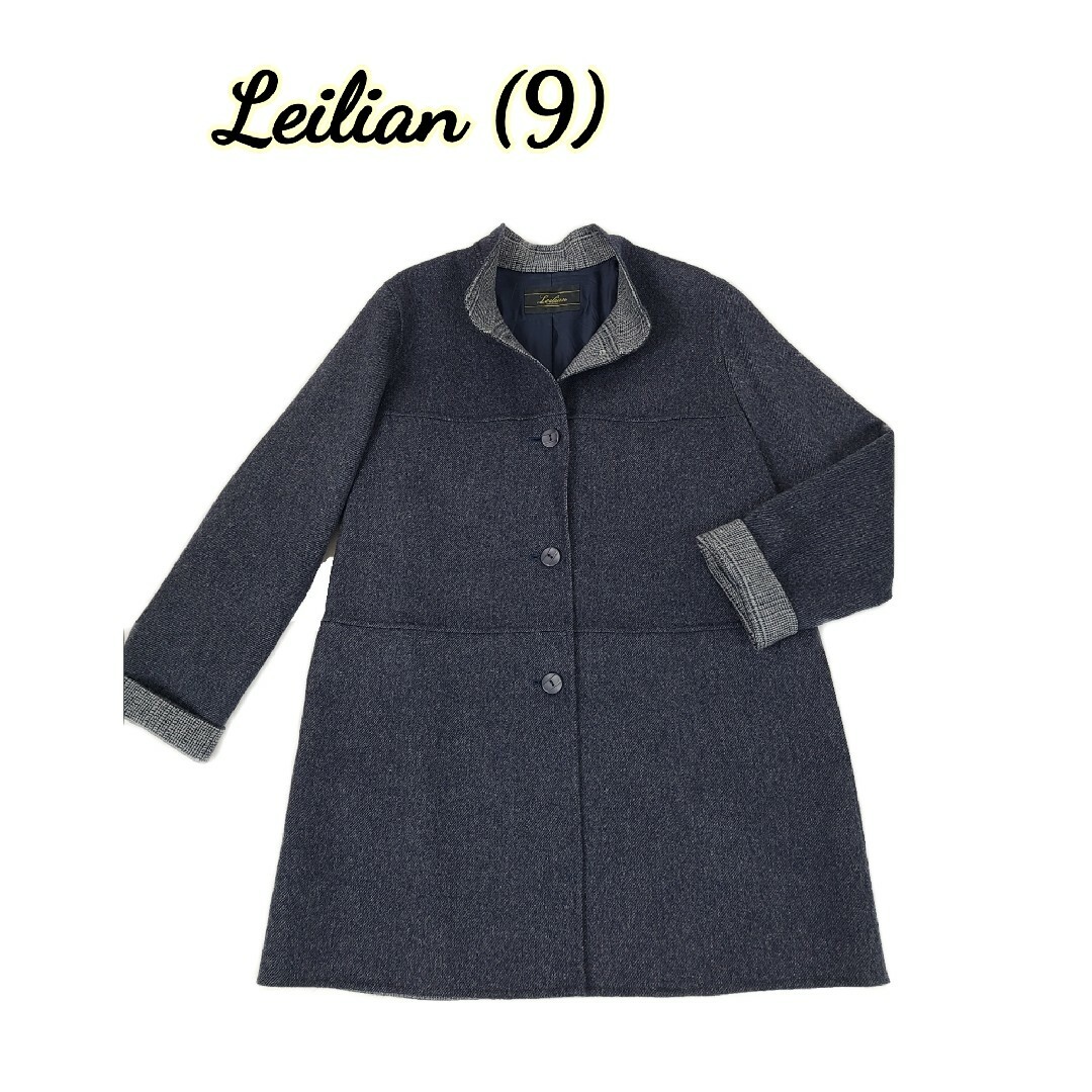 美品 leilian レリアン　カシミア100%ハーフ丈コート