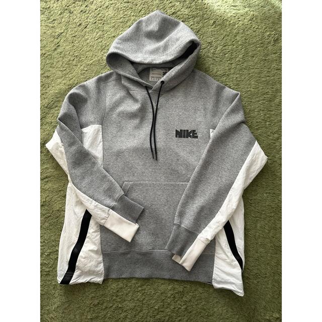 sacai サカイ × NIKE ナイキ hoodie 灰XL - パーカー