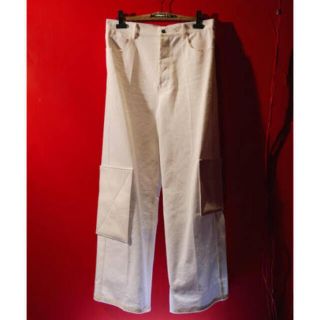 ジョンローレンスサリバン(JOHN LAWRENCE SULLIVAN)のmagliano 19ss ravers pants white(デニム/ジーンズ)