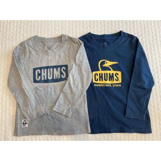 CHUMS - チャムス Tシャツ 長袖 キッズ サイズL ネイビー グレー 2枚 ...