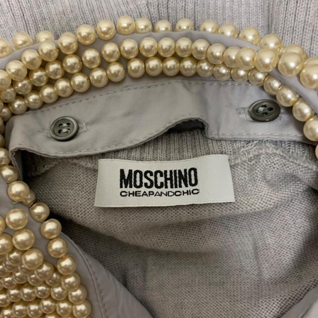 MOSCHINO(モスキーノ)のモスキーノ チープ&シック 半袖セーター 42 レディースのトップス(ニット/セーター)の商品写真
