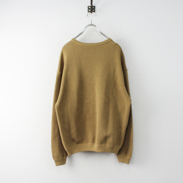 美品 crepuscule クレプスキュール MOSS STITCH L/S SWEAT F/ベージュ ロングスリーブニット メンズ【2400013001359】 1